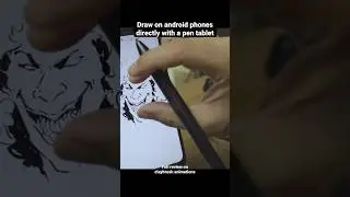 Draw on phone with #huion RTS 300 pen tablets from @HuionTablet  #digitalart #indianartist