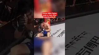 Chinese MMA Fighter Lands on Neck After Failed Backflip! #mma #ufc #sports #shorts #china #fail