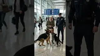 Airport Shock: Brave Dog Fights Old Man for Bag 😱!!