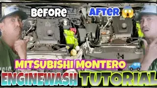 HOW TO ENGINE BAY CLEANING YOUR CAR (  MITSUBISHI MONTERO ) #diy #tutorial #tips #beginners