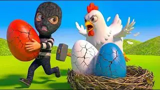 Old MacDonald&rsquo;s Farm 😱 | Mother Hen Is Crying After Eggs Are Stolen 🐔🥚