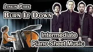 Burn It Down (Linkin Park) - Intermediate Piano Sheet Music