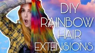 RAINBOW HAIR COLOR TRANSFORMATION - EXTENSIONS EDITION
