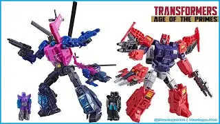 Amazon Exclusive! Transformers Age of the Primes Wreck 'n Doom Collection Spinister VS Topspin