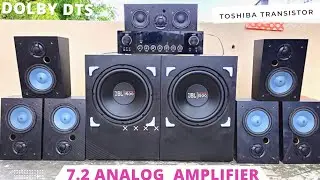 7.2 Dual JBL1500w Amplifier  / Full Set / Clear Audio/ Full Transistor  Amplifier