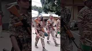 CRPF Soldier on duty time swag#ssc#gd#motivation#status#military#defence#armylover#tripura