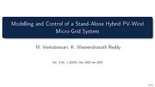 Modelling and Control of a Stand-Alone Hybrid PV-Wind Micro-Grid System