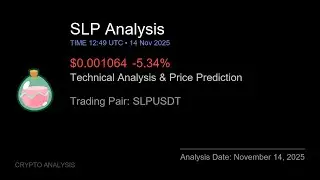 SLP (SLPUSDT) Technical Analysis - Price Prediction & Buy or Sell November 14, 2025
