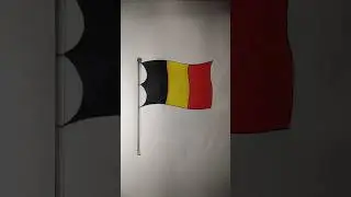 Belgium national flag drawing 🇧🇪 #shorts