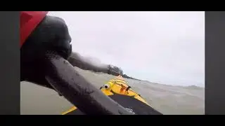 Kayaking，clapotis condition at NSYC (North Shore Yacht Club)