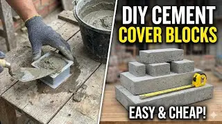 DIY cement cover Blocks | easy & cheap | how to make cement blocks #construction 