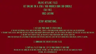 xblive offline files free jtag/rgh xbox 360 lasting no more buying stealth servers spread around