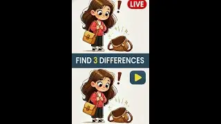 🔍 Find 3 Differences | 99% Log Ek Difference Miss Kar Dete Hain 😱 | Brain Test Puzzle