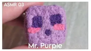 The CUTEST PURPLE SLIME felt ever- Felting ASMR- Relax while I craft- 03