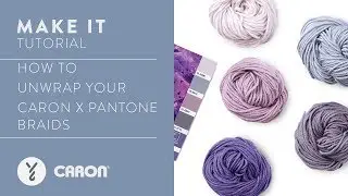 Как расплести косички из пряжи | Caron x Pantone: