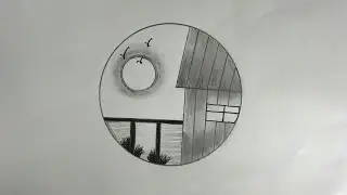 Home Circle art #homeart #homeartvideo #artforbeginners #artclass #artforkids #artist #artforkids 