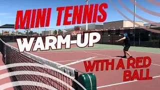 Mini Tennis Warm-Up With A Red Ball