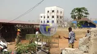 Ongoing demolition exercise at Ladade Kotopon Municipal Assembly. 