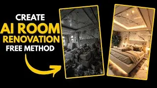 AI Room Renovation Transformation (FREE Method) | Make Viral Before/After Videos