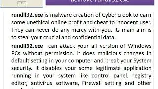 Remove rundll32.exe