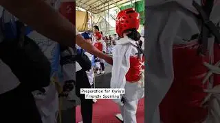 TAEKWONDO PROMOTION TEST HIGH YELLOW BELT SPARRING #shorts #sparring #kyorugi #taekwondo #yellowbelt