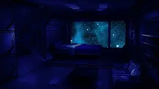 Bedroom Spaceship Ambience - Deep Sleep - Brown Noise - Travel in Space