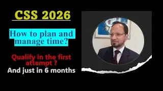 CSS 2026 - It is just Planning and time management