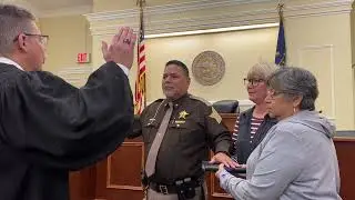Swearing in ceremony for Grant County Sheriff Del Garcia