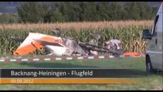 7aktuell Video-Bericht zum t&ouml;dlichen Flugunfall in Backnang-Heiningen