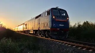 ТЭП33А-0053 С ПАССАЖИРСКИМ ПОЕЗДОМ АЛМАТЫ-УСТЬ-КАМЕНОГОРСК. 