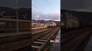 E405 011 con Eanos in transito a Vaiano☃️❄️❄️