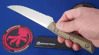 Нож Microtech Kitchen Steak TAN Serrated USA