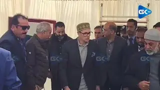 Omar Abdullah Visits Ganderbal, Lays Foundation Stones for Major Road Projects