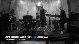 Bass solo on 7/8 with Maria Manousaki quarter. At Vlatos Jazz, Crete 2023