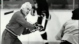John Brophy teaches the Leafs how to play tough .