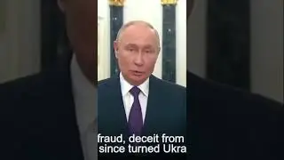 Russian President Putin says Western elites turned Ukraine into their colony.