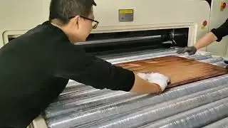 Sheet metal roller leveling machine for 19mm thick brass
