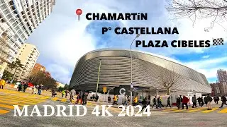 🚴&zwj;♂️MADRID 4K: Santiago Bernab&eacute;u on a MATCH day CYCLING | FEBRUARY 2024 🏟️