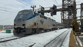 Amtrak Trains @ Newark Penn Station (P42DC Leading a Regional & Legacy/Nextgen Acela Meet!) - 2/3/26