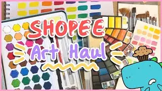 Affordable Art Supplies Haul from Shopee | Review + Swatching | Singapore