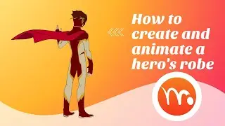 How to create and animate a hero's robe by MOHO PRO 13.5.2