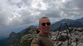WKT Lodowy Szczyt granią z Lodowej Kopy,  zejście Lodowy Koń, Chata Teryego  Tatry Wysokie Słowackie