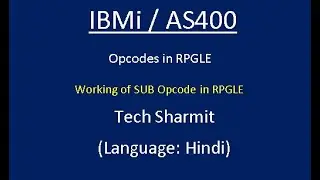 IBMi (AS400) - SUB Opcode in #RPGLE #AS400 #IBMi
