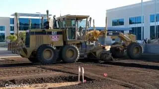 CAT 140H Grader Preparing for Pavement