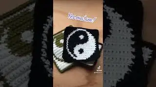 #YinYang square #crochetPattern out now on my shop🌼😎✌🏼 #crochet #crochetdesigner #crochetsquare