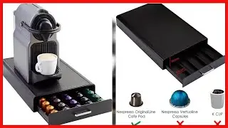 Great product -  Amazon Basics Nespresso Coffee Pod Storage Drawer Holder, 50 Capsule Capacity