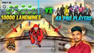 FACTORY LANDMINES VS 48 PRO PLAYERS CHALLENGE ! WHO IS FACTORY KING? FUN MATCH  - GARENA FREE FIRE