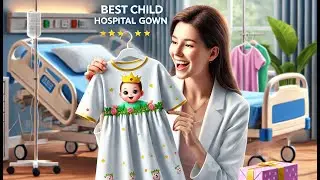👶 Careoutfit Pediatric IV Gown, Woven, 100% Polyester | Best Child Hospital Gown 🏥