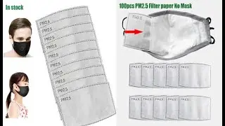 Anti Haze mouth Mask Non-woven Activated Carbon Filter paper 5 Layers PM2.5 Filter