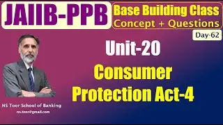 JAIIB-PPB Nov 25 - Base Building Class-Unit-16 : Consumer Protection Act-4  26.09.25 (6.30am)